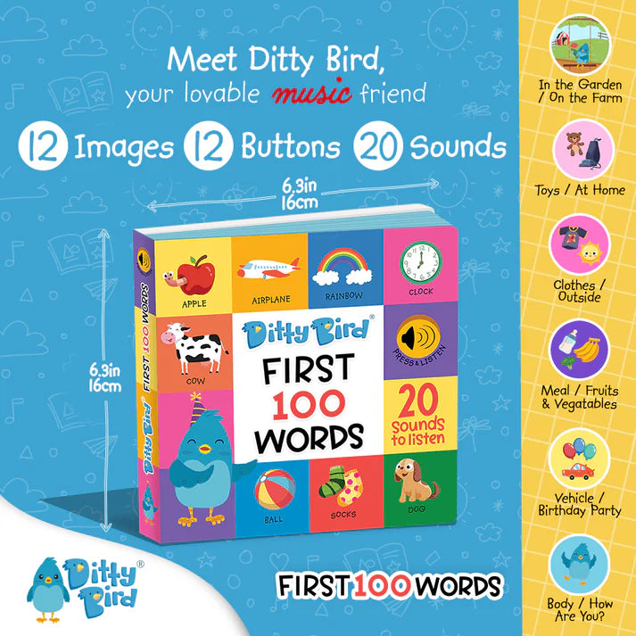 Ditty Bird | Sound Book - 100 Words