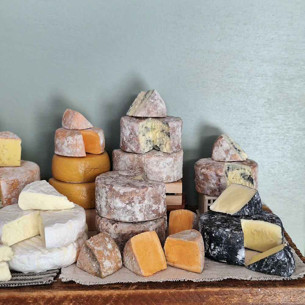 Ratatouille Miniatures | Blue Cheese Wheel with Cut Wedge