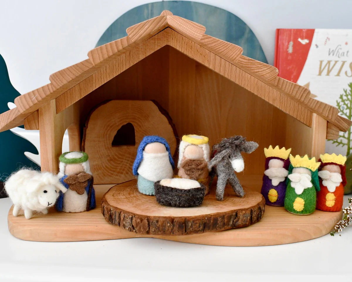 Tara Treasures | Felt Nativity Peg Dolls Set