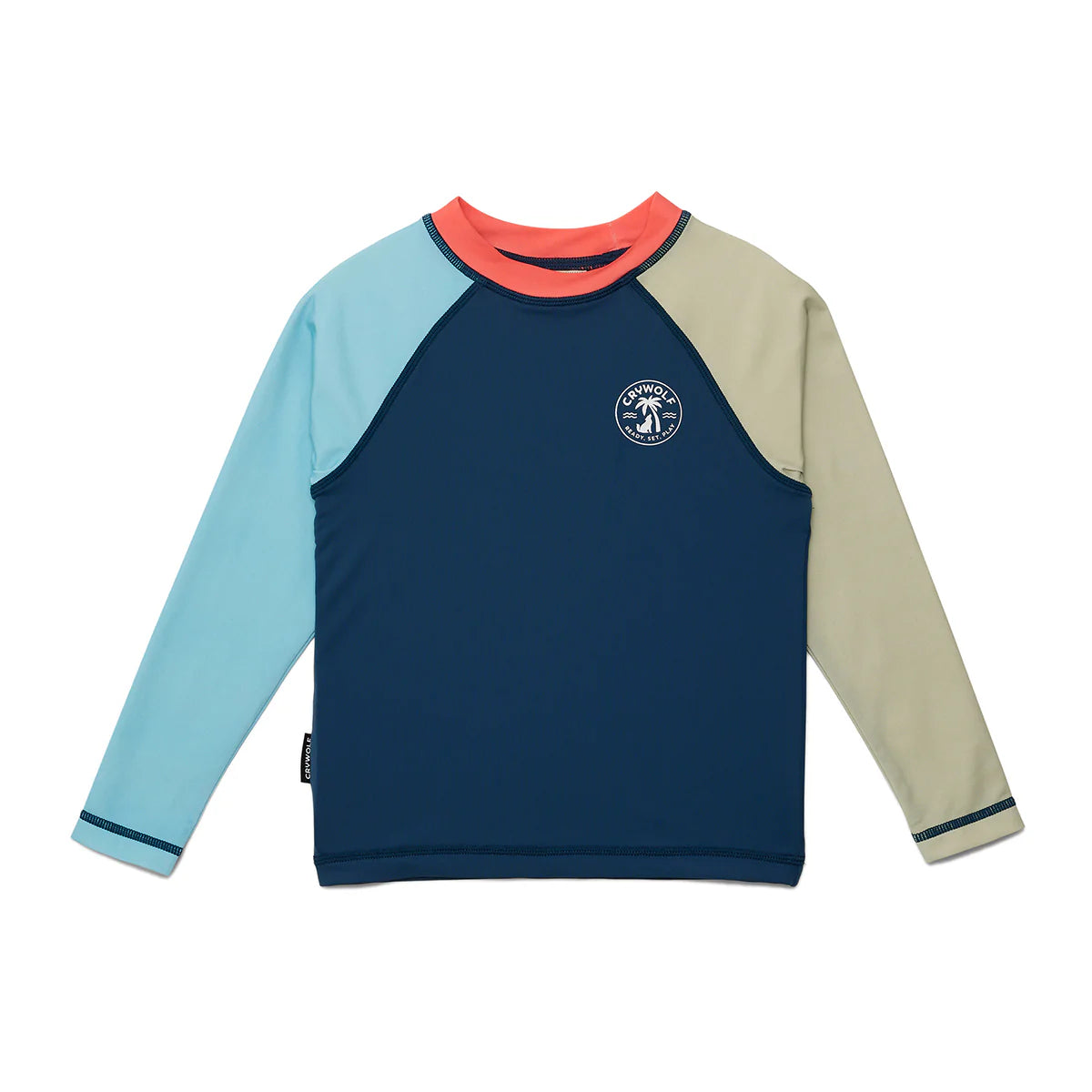 Crywolf | Long Sleeve Rash Vest Ocean Colourblock