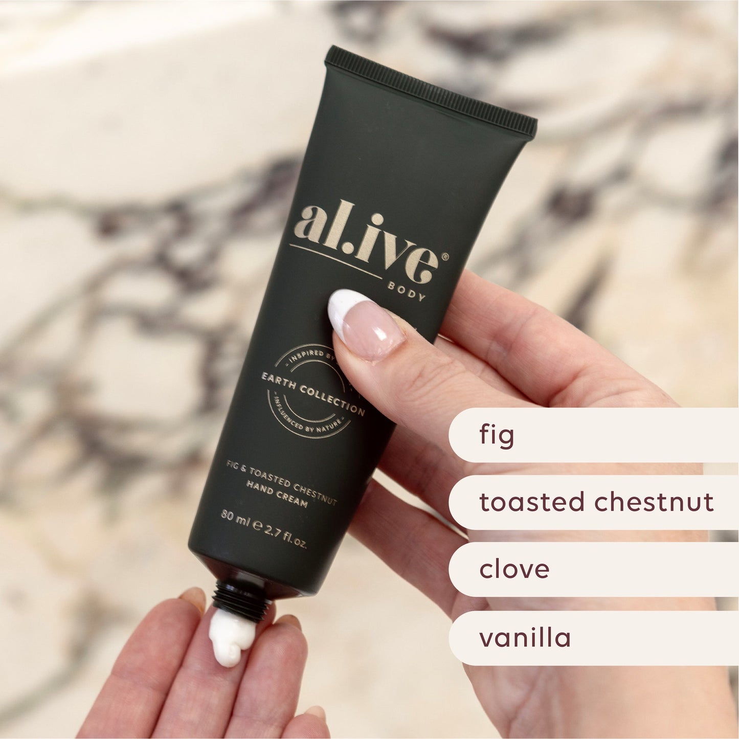 al.ive Body | Hand Cream Cracker - Fig & Toasted Chestnut