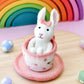 Tara Treasures | Felt Rabbit/Bilby in Tea Cup