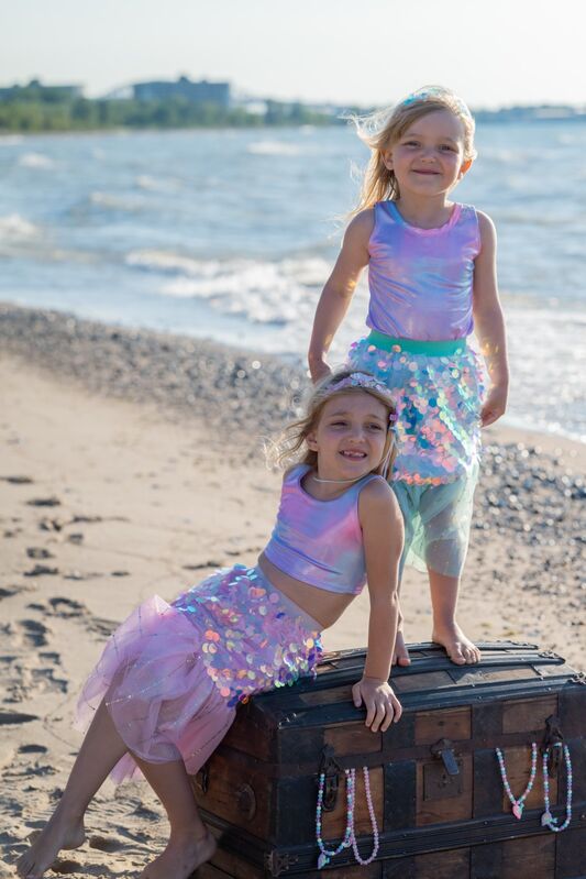 Great Pretenders | Bling Bling Mermaid Skirt & Hair Clip Set