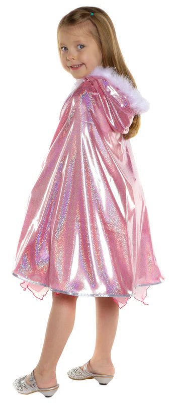 Great Pretenders | Pink Glitter Princess Cape (size 4-6)