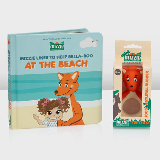 Mizzie The Kangaroo | Board Book: At The Beach