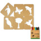 Honeysticks | Activity Set - Jumbo Stencils & Crayons