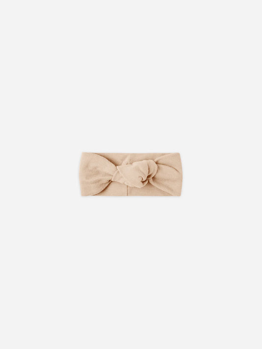 Quincy Mae | Knotted Headband - Shell