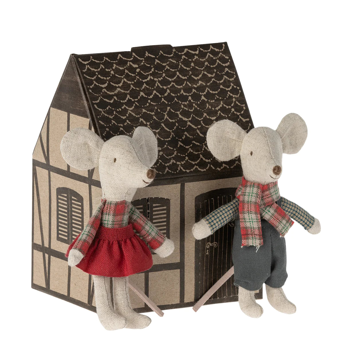 Maileg | Winter Mice Twins in House