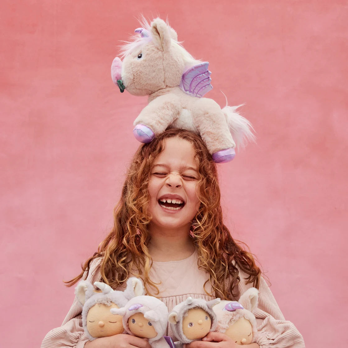 Olli Ella | Dinkum Unicorn - Shimmer / Pink