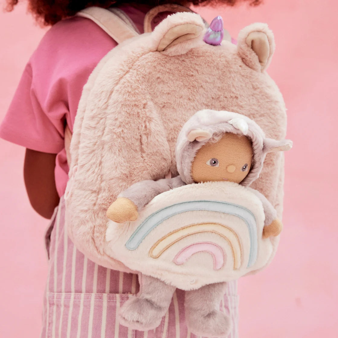Olli Ella | Hopalong Unicorn Backpack - Pink