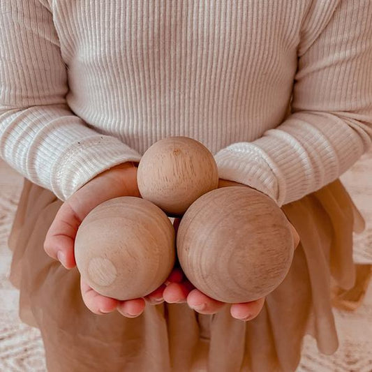 Qtoys | Large Wooden Balls (3 pack)