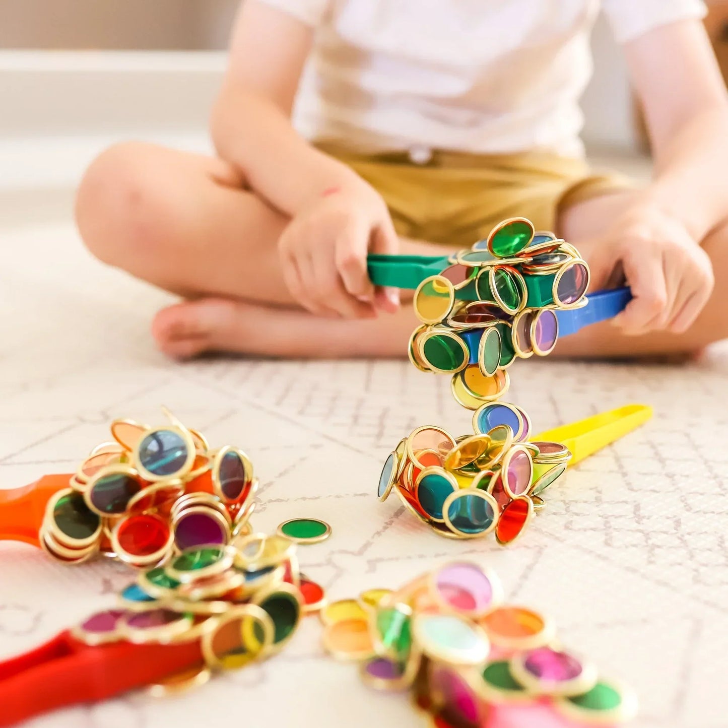Learn & Grow Toys | Metal Rimmed Counting Chips