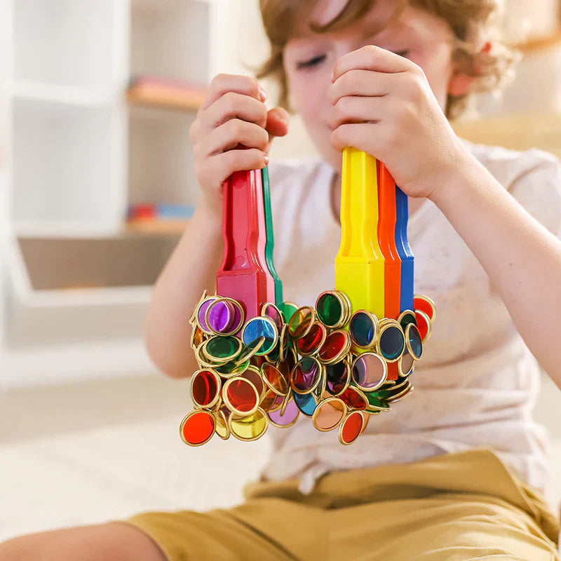 Learn & Grow Toys | Metal Rimmed Counting Chips
