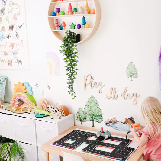 Learn & Grow Toys | Magnetic Tile Topper - Road Pack (40 Piece)