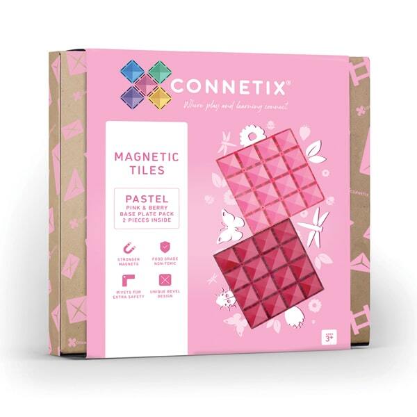 Connetix | Base Plate Pack (Pink & Berry)