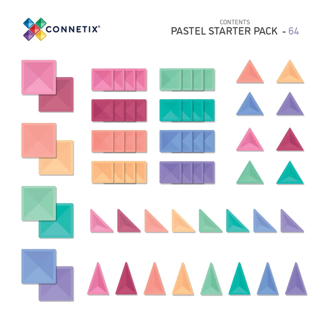 Connetix | PASTEL Starter Pack (64pc)