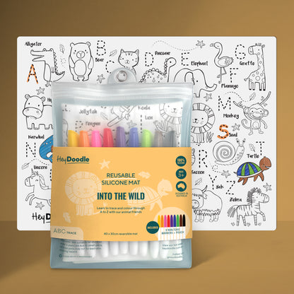 Hey Doodle | Silicone Colouring Mat - Large (various)