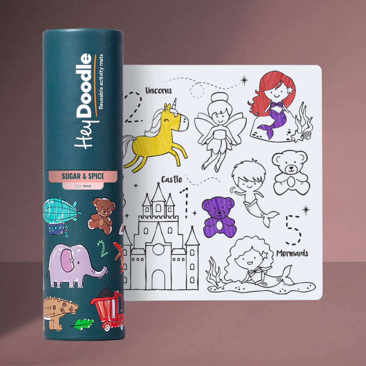 Hey Doodle | Silicone Colouring Mat - Mini (various)