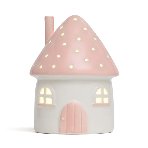 Little Belle Nightlights | Elfin House Nightlight - Porcelain