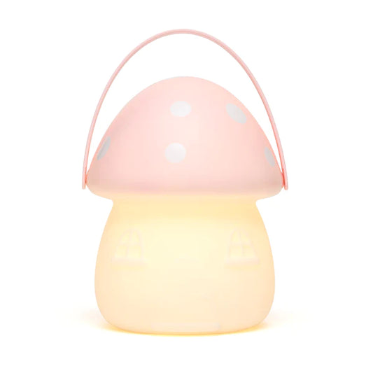 Little Belle Nightlights | Fairy House Carry Lantern - Pink & White