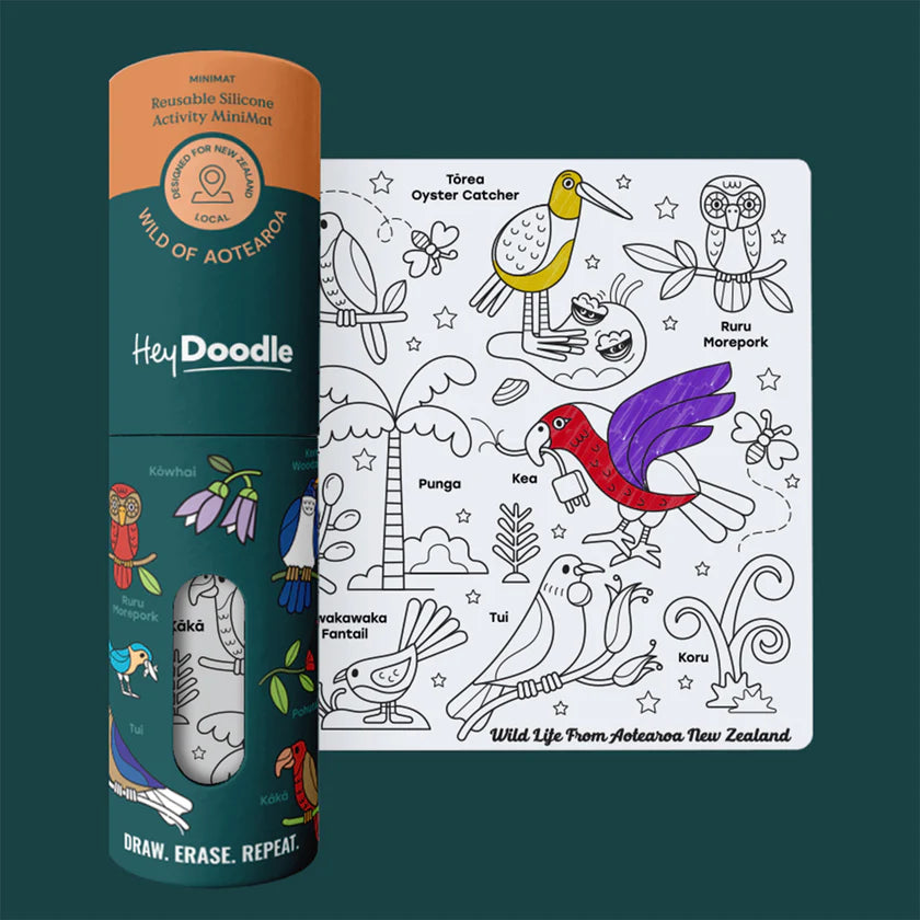 Hey Doodle | Silicone Colouring Mat - Mini (various)