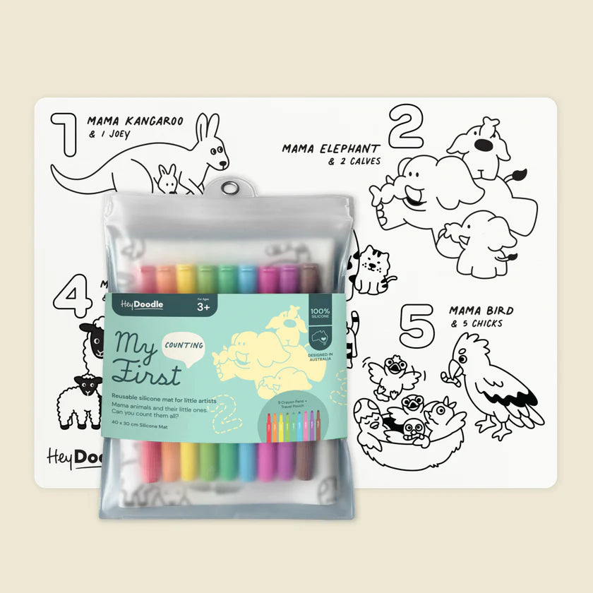 Hey Doodle | 'My First' Silicone Colouring Mat