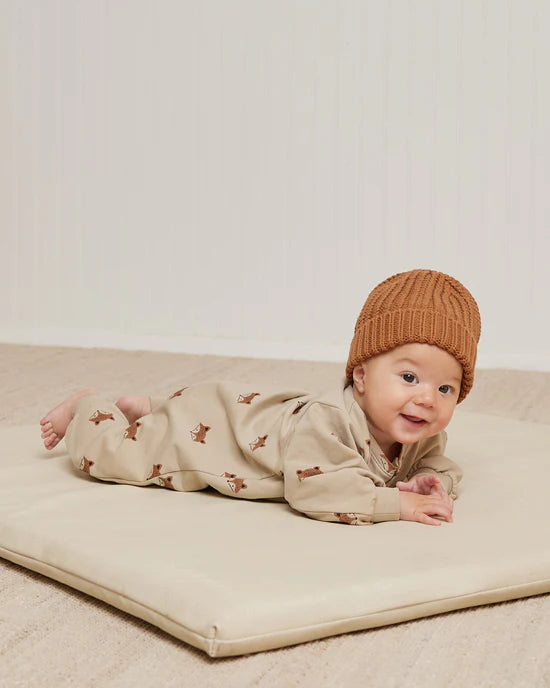 Quincy Mae | Relaxed Fleece Jumpsuit - Foxes