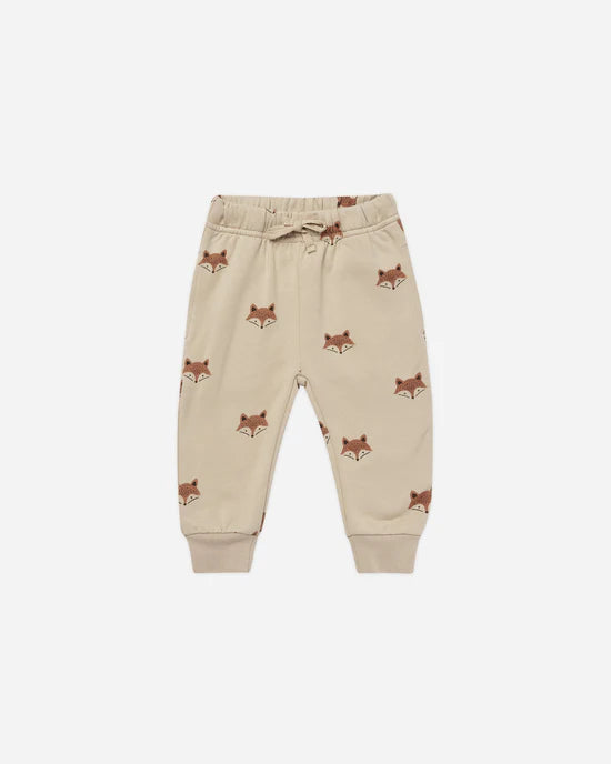 Quincy Mae | Relaxed Fleece Sweatpant - Foxes