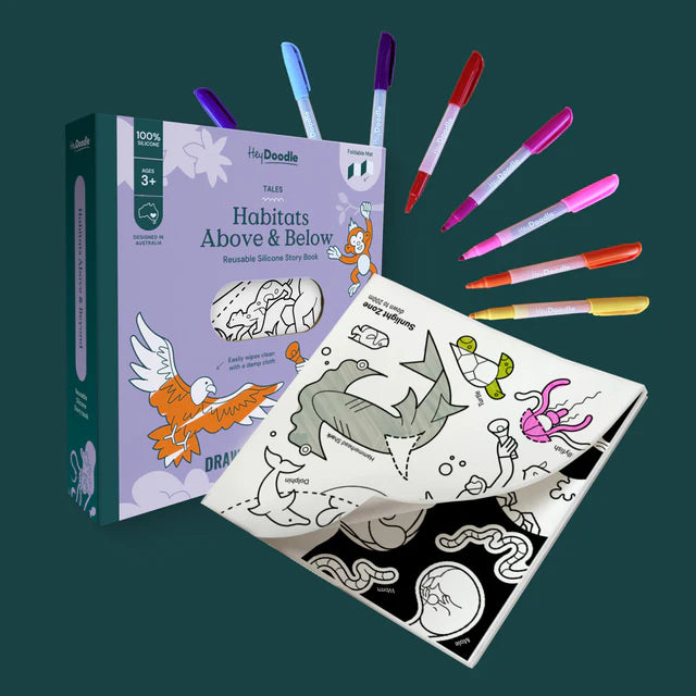 Hey Doodle | Silicone Colouring Book Tales (various)