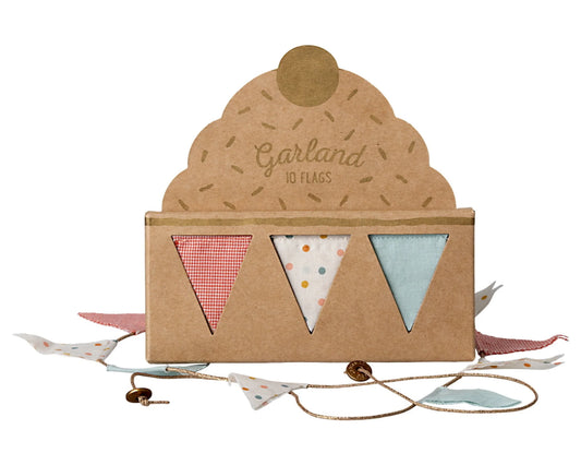 Maileg | Mini Garland - 10 flags