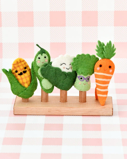 Tara Treasures | Finger Puppet Set - Vegetables