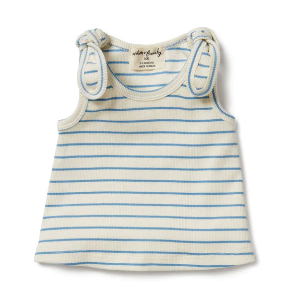 Wilson + Frenchy | Organic Tie Singlet - Petit Blueu