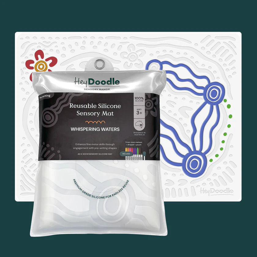 Hey Doodle | Silicone Sensory & Colouring Mat (various)