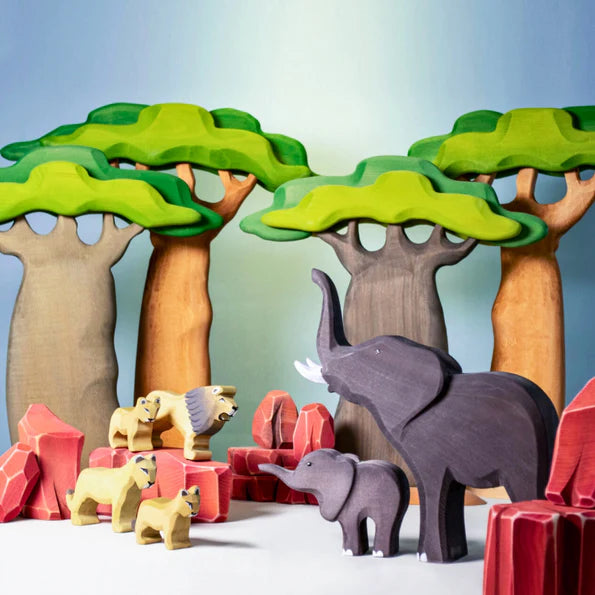 Bumbu | Elephants & Savanna Rocks SET
