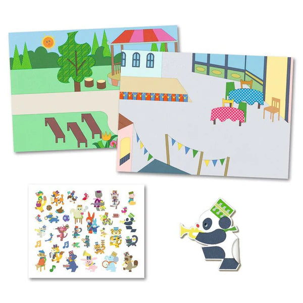 Djeco | 30 pc Reusable Puffy Stickers (various)