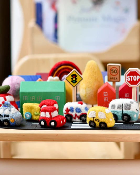 Tara Treasures | Felt Red Toy Car