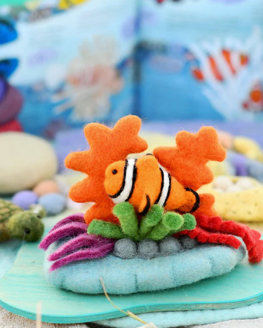 Tara Treasures | Felt Coral Reef with Clownfish Set