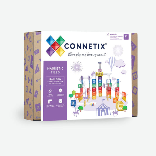 Connetix | RAINBOW Super Ball Run Pack (134pc)