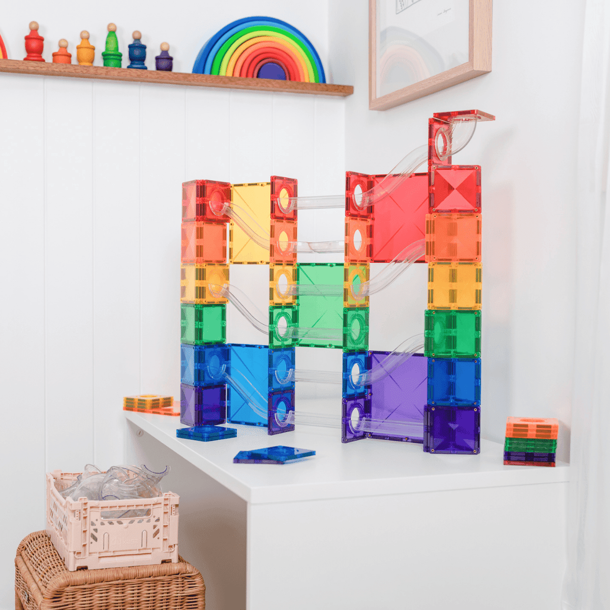 Connetix | RAINBOW Super Ball Run Pack (134pc)