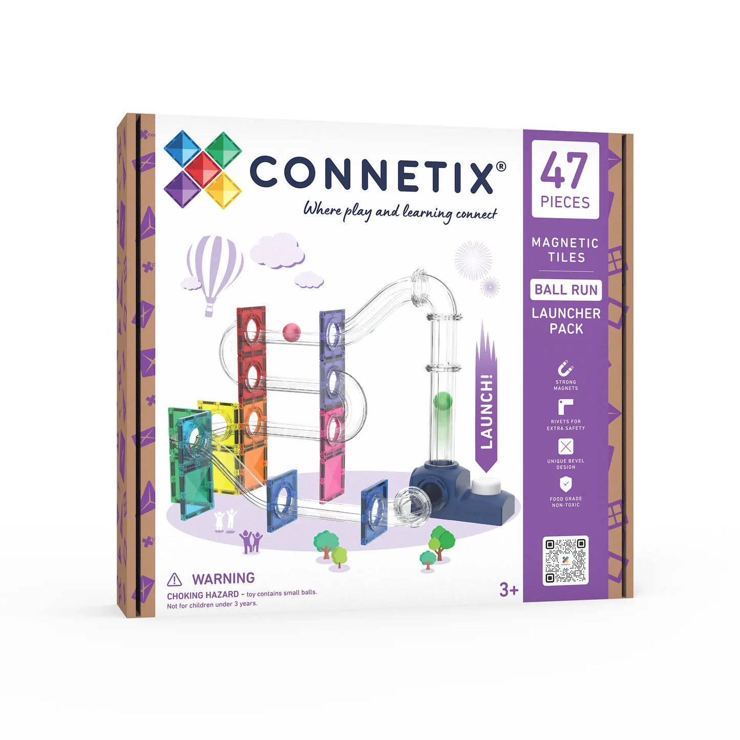 Connetix | Ball Run Launcher Pack (47pc)