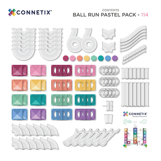 Connetix | Ball Run Pack - Pastel (114pc)