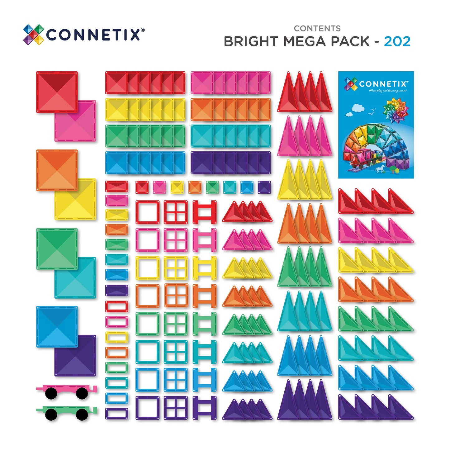 Connetix | Mega Pack - Bright (202pc)