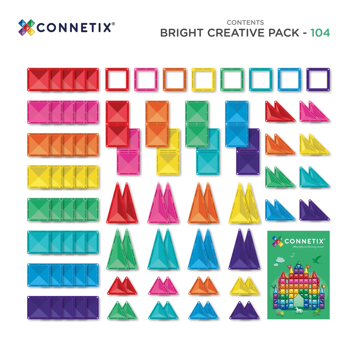Connetix | Creative Pack - Bright (104pc)