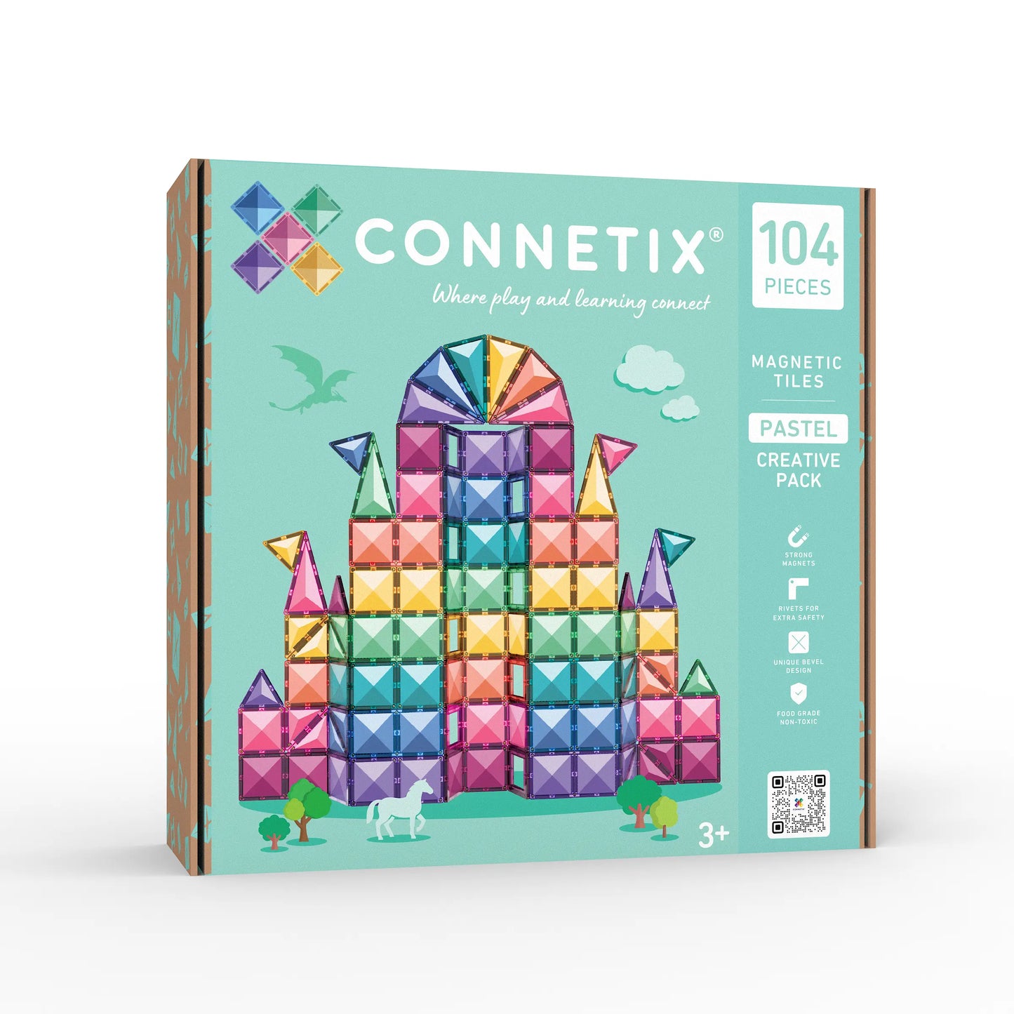 Connetix | Creative Pack - Pastel (104pc)