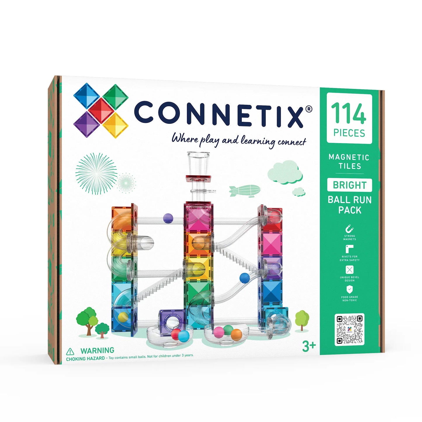 Connetix | Ball Run Pack - Bright (114pc)