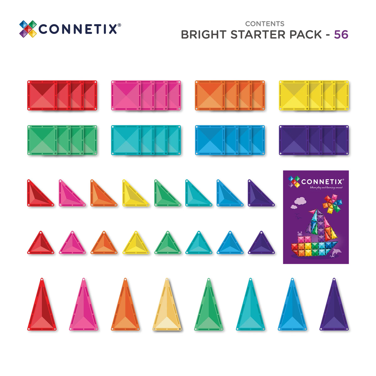 Connetix | Starter Pack - Bright (56pc)