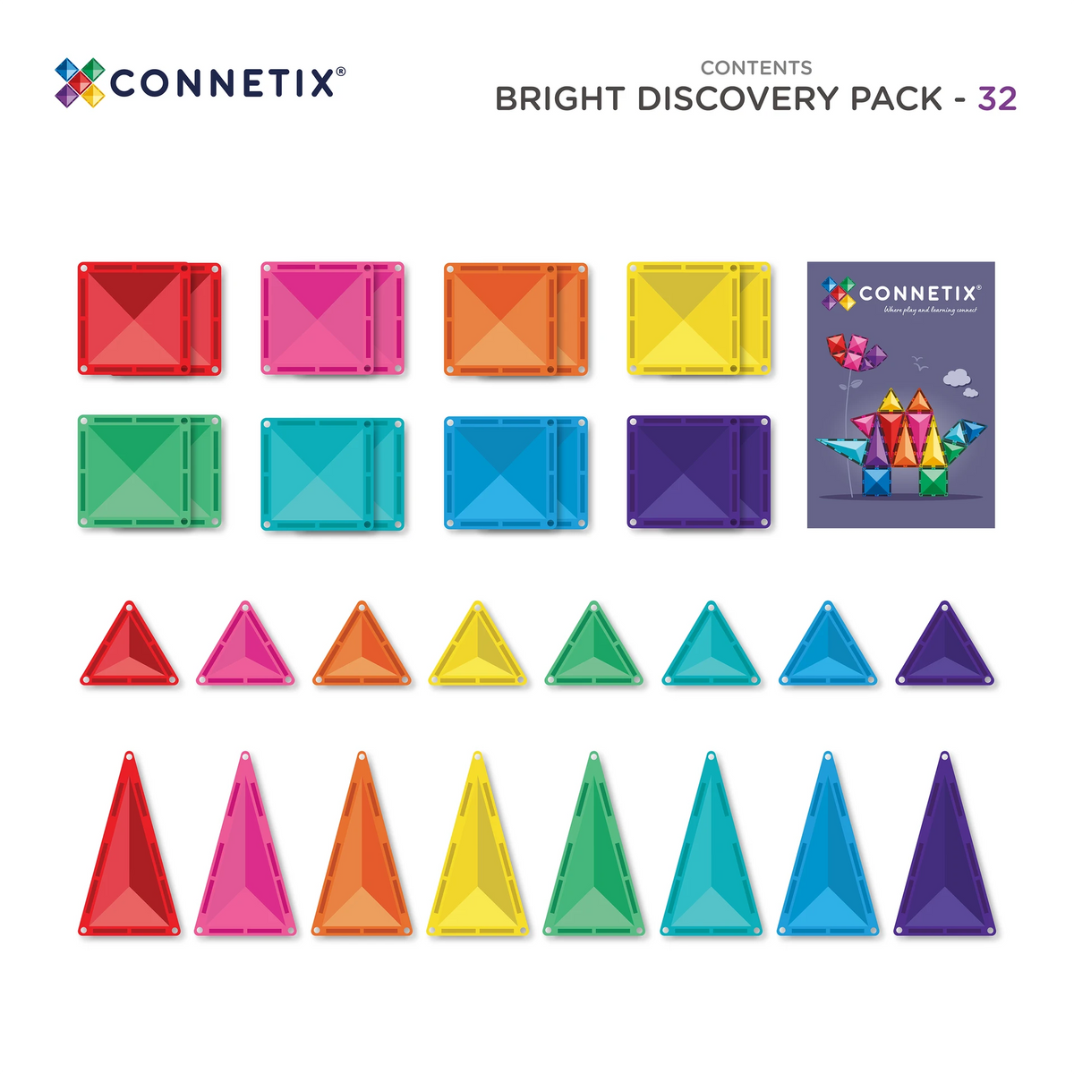 Connetix | Discovery Pack - Bright (32pc)