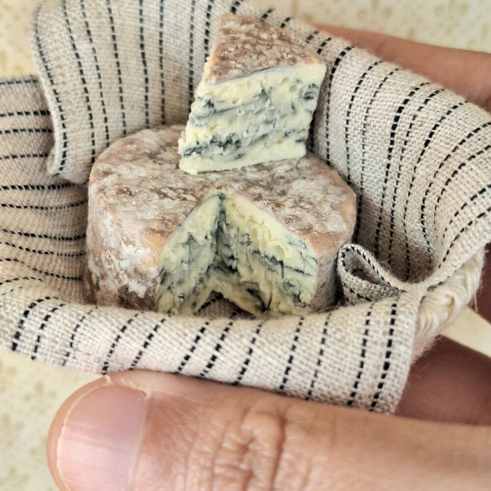 Ratatouille Miniatures | Blue Cheese Wheel with Cut Wedge