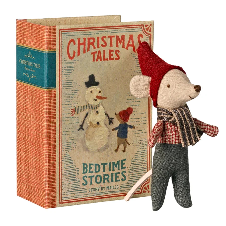 Maileg | Christmas Mouse Baby in Book Box