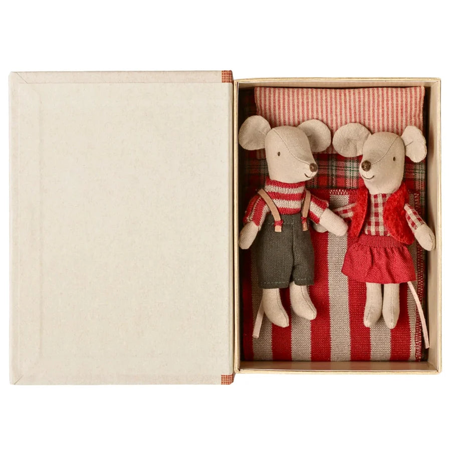 Maileg | Christmas Little Brother & Sister in Book Box
